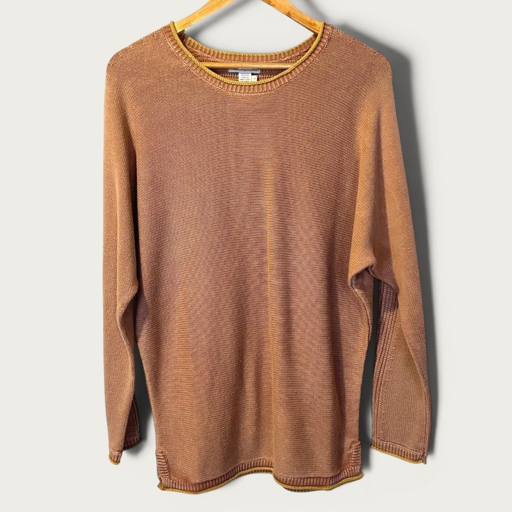Carbon 2 Cobalt Sunstone Cotton Knit Clay Terracotta Sweater S Fall Earthy Boho